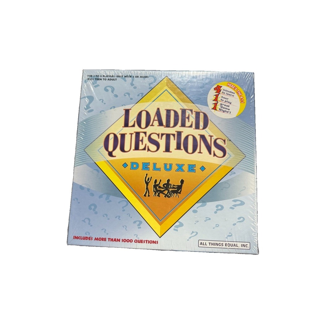 Loaded Questions Deluxe Board Game 2005 SEALED Unopened All Things Equal 1000+Q